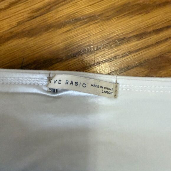 Active Basic White Tube Top Large - Picture 2 of 4